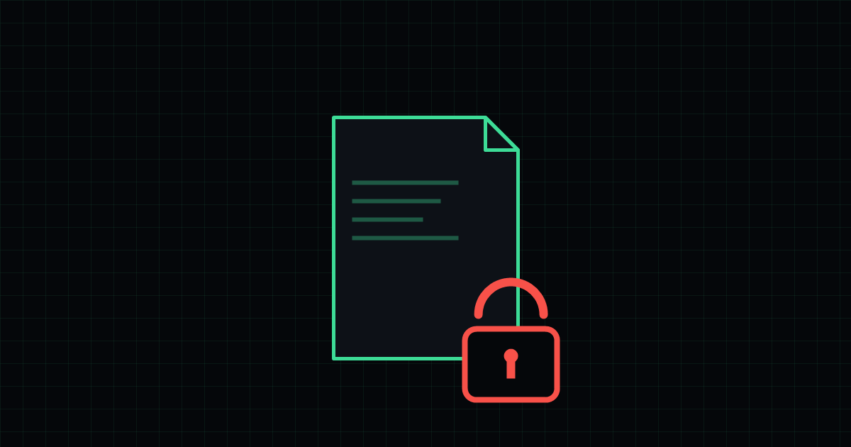 Ransomware: an encrypted file locked behind a padlock